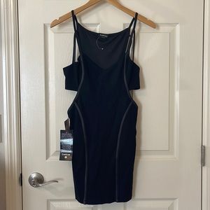 SOLD Bebe Body-con Black Cutout Dress